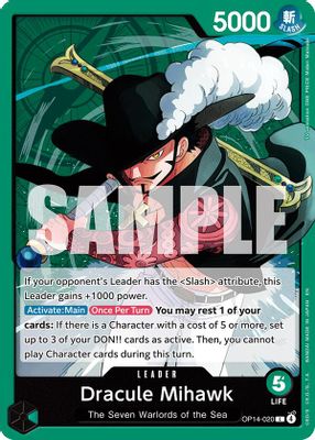 Dracule Mihawk OP14-020 card