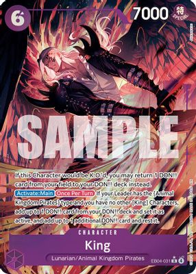 King EB04-031 card