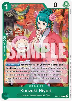 Kouzuki Hiyori OP12-028 card