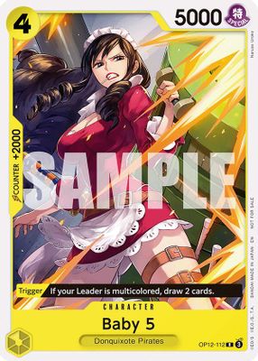 Baby 5 OP12-112 card