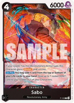 Sabo P-105 card