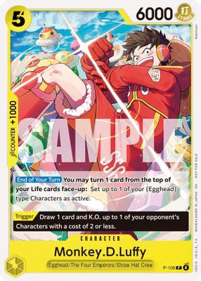 Monkey.D.Luffy P-106 card