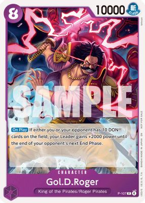 Gol.D.Roger P-107 card
