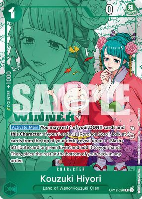 Kouzuki Hiyori OP12-028 card