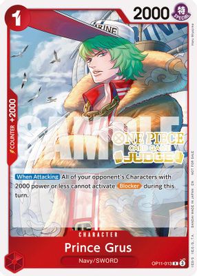 Prince Grus OP11-013 card