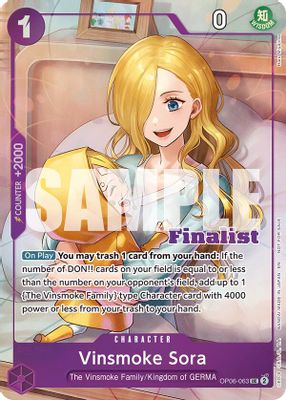 Vinsmoke Sora OP06-063 card