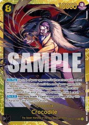 Crocodile OP14-120 card