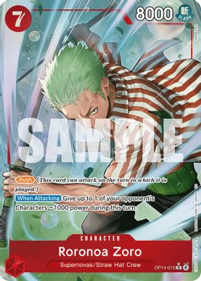 Roronoa Zoro OP14-015 card