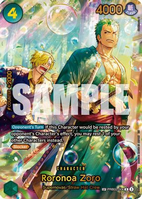 Roronoa Zoro PRB02-006 card