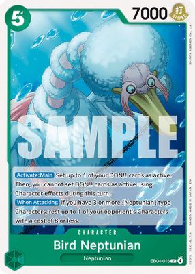 Bird Neptunian EB04-016 card