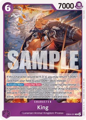 King EB04-031 card