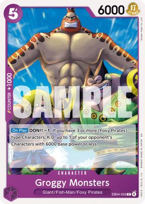 Groggy Monsters EB04-033 card
