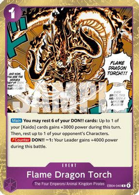 Flame Dragon Torch EB04-040 card
