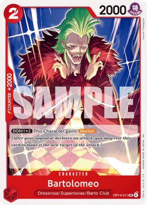 Bartolomeo OP14-011 card