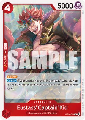 Eustass"Captain"Kid OP14-014 card