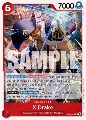 X.Drake OP14-016 card