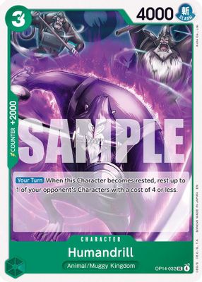 Humandrill OP14-032 card