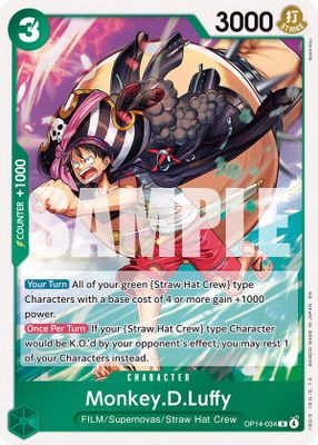 Monkey.D.Luffy - OP14-34 OP14-034 card