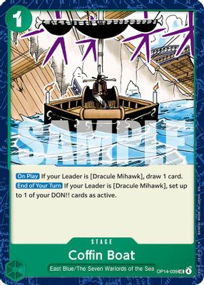 Coffin Boat OP14-039 card