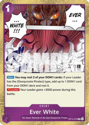 Ever White OP14-076 card