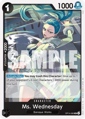 Ms. Wednesday OP14-083 card