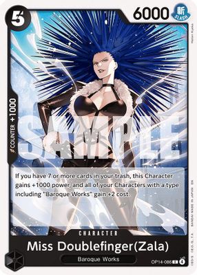 Miss Doublefinger OP14-086 card