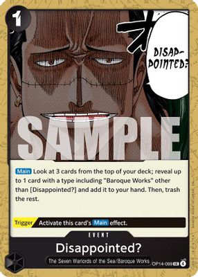 Disappointed? OP14-099 card