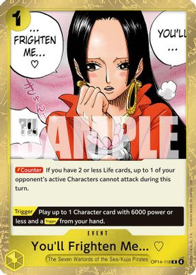 You'll Frighten Me... OP14-118 card