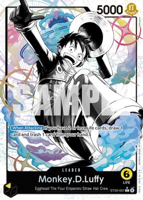 Monkey.D.Luffy ST29-001 card