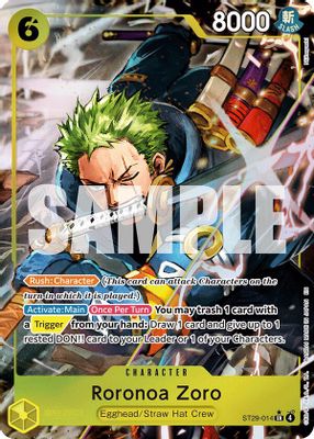 Roronoa Zoro ST29-014 card