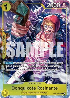 Donquixote Rosinante OP12-108 card