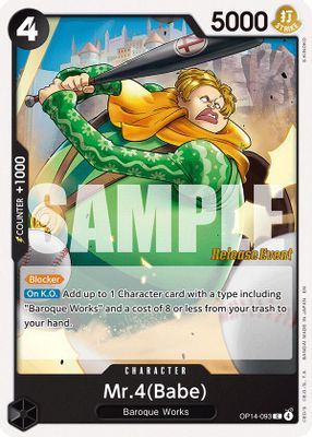Mr.4 OP14-093 card