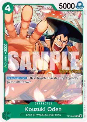 Kouzuki Oden OP14-026 card