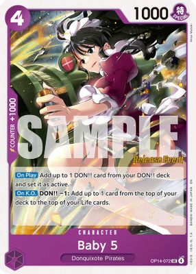 Baby 5 OP14-072 card