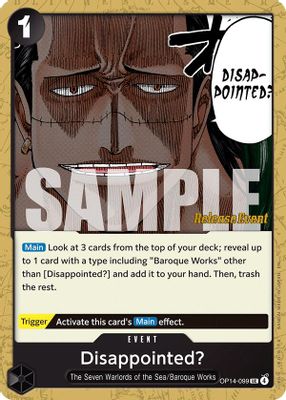 Disappointed? OP14-099 card