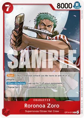 Roronoa Zoro OP14-015 card