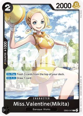 Miss.Valentine EB03-047 card