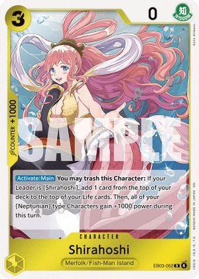Shirahoshi EB03-052 card