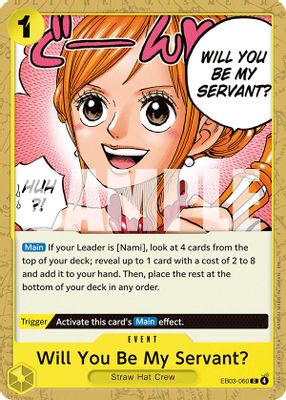 Will You Be My Servant? EB03-060 card