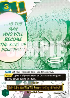 Luffy Is the Man Who Will Become the King of Pirates!!! OP12-039 card