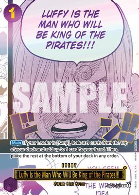 Luffy Is the Man Who Will Be King of the Pirates!!! OP12-079 card