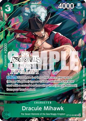 Dracule Mihawk ST12-003 card