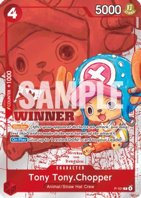 Tony Tony.Chopper P-101 card