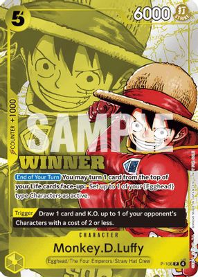 Monkey.D.Luffy P-106 card