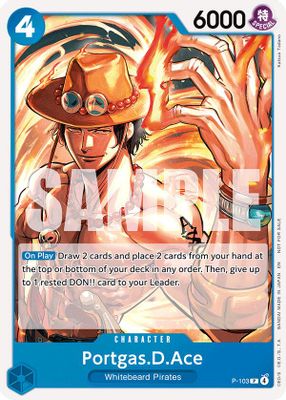 Portgas.D.Ace P-103 card