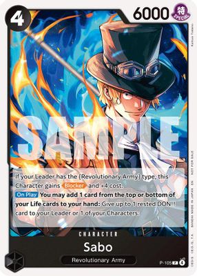 Sabo P-105 card