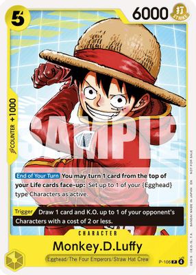 Monkey.D.Luffy P-106 card