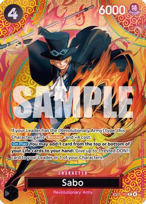 Sabo P-105 card