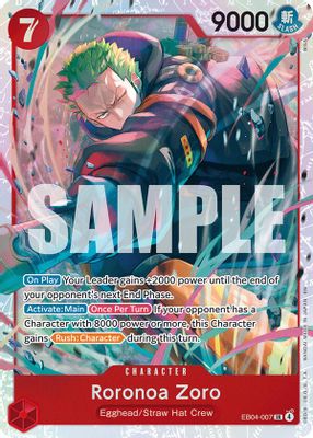 Roronoa Zoro EB04-007 card