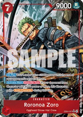 Roronoa Zoro EB04-007 card